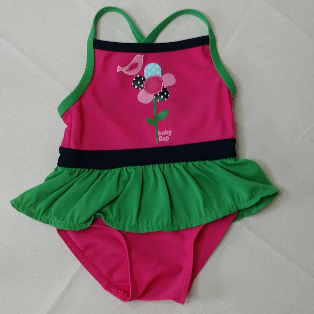 Gap baby girl swimsuit. Size 3-6 mos.